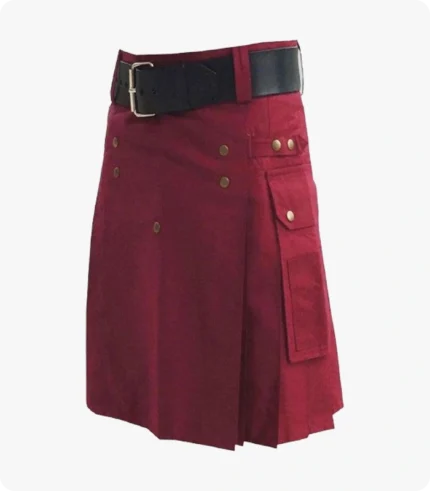 Buy Classic Burgundy Utility Kilt