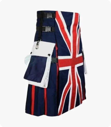 Custom Handmade Traditional Scottish UK Flag Kilt