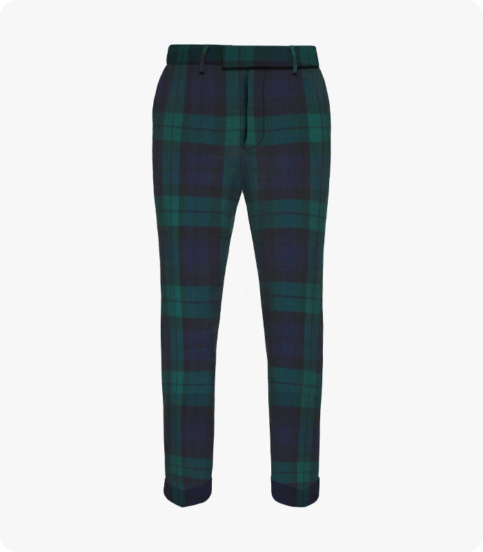 Custom Made Black Watch Tartan Trouser