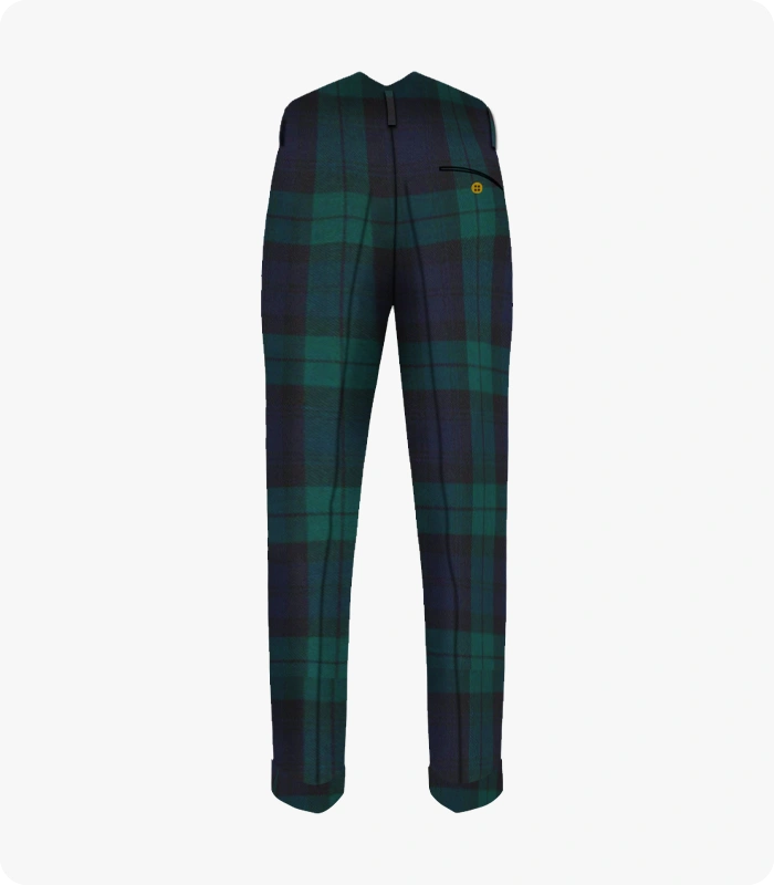 Custom Made Black Watch Tartan Trouser