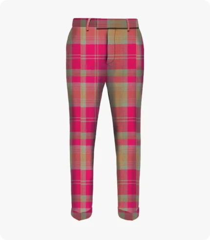 Custom Made Lindsay Weathered Tartan Trouser