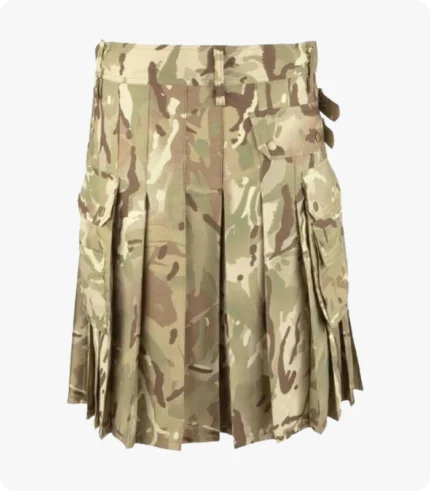 Custom Made Multi Camouflage Tactical Kilt Back