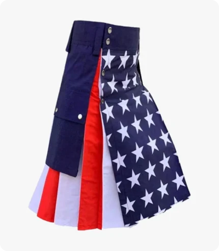 Custom Made Traditional American Flag Kilt