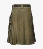 Custom Made Utility Kilt With Black Straps Back