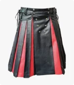 Handmade Black Gladiator Leather Kilt