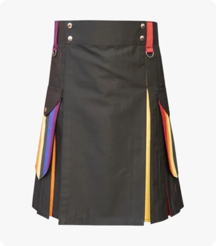 Handmade Box Pleated Hybrid Kilt