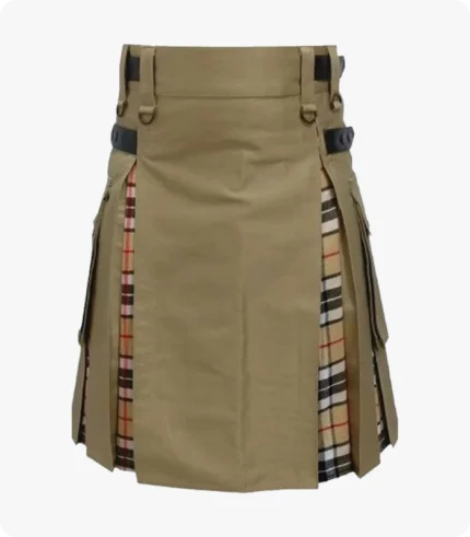 Handmade Brown Hybrid Utility Kilt