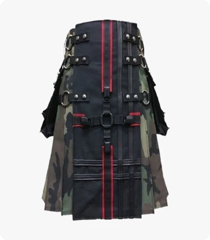 Handmade Camouflage Gothic Tactical Kilt