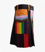 Handmade High Quality Rainbow Kilt Left Side