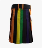 Handmade High Quality Rainbow Kilt back