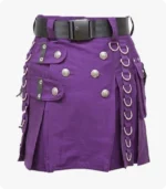 PURPLE MINI UTILITY KILT FOR WOMEN