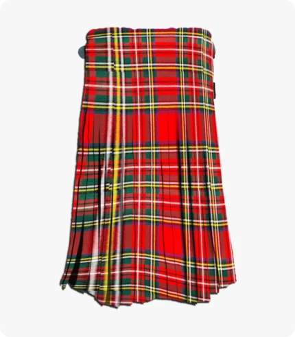 Premium High Quality Royal Stewart Tartan Kilt Back