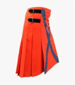 Premium Quality Red Firefighter kilt Side