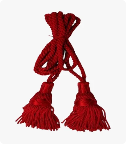 Premium Quality Scottish Bagpipe Silk Cord Red