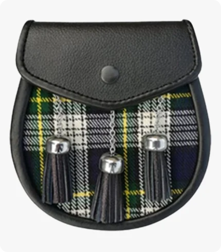 Premium Quality Scottish Gordon Tartan Kilt Sporran