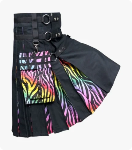 Rainbow Tiger Striped Hybrid Kilt