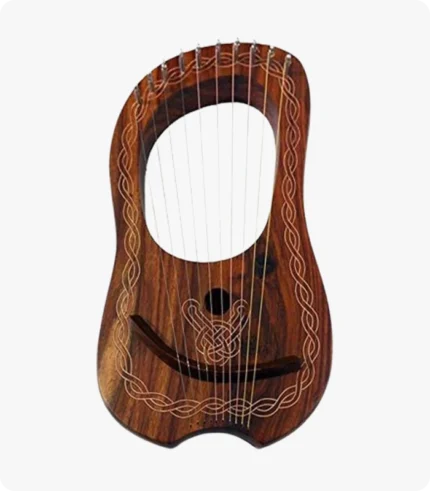 Rosewood 10 Metal Strings Lyre Harp