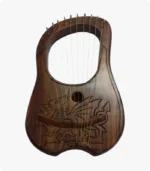 Rosewood 10 Strings Dragon Designe Lyre Harp