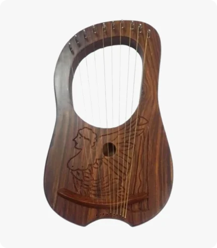 Scottish Rosewood Lyre Harp with 10 Strings