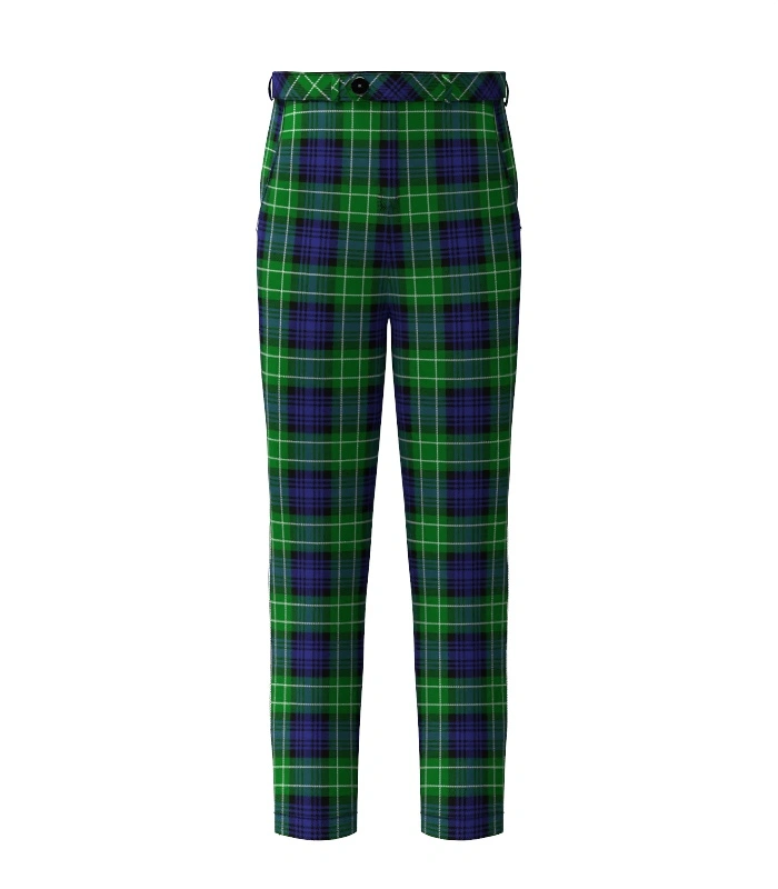 Handmade Abercrombie Tartan Trouser Front Handmade Abercrombie Tartan Trouser Front