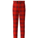 Handmade Aberdeen Football Club Tartan Trouser Front