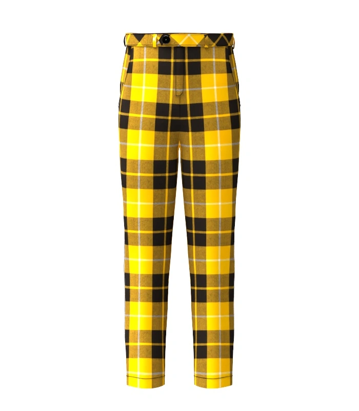 Handmade Barclay Tartan Trouser Front Handmade Barclay Tartan Trouser Front