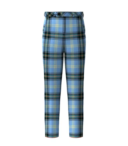Handmade Bell Tartan Trouser Front