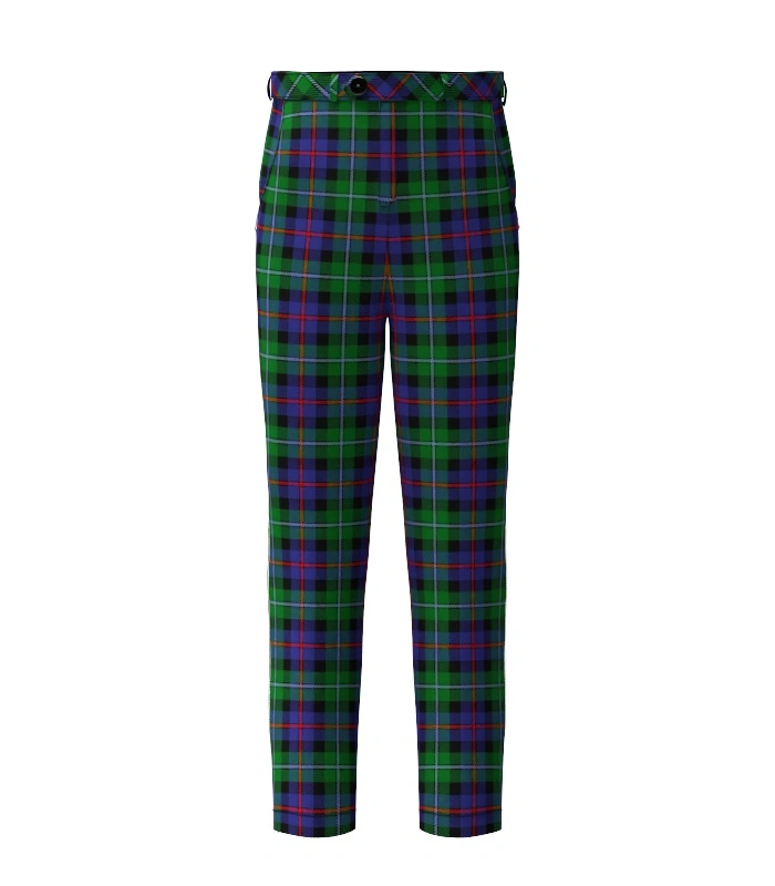 Handmade Campbell Of Cawdor Tartan Trouser Front Handmade Campbell Of Cawdor Tartan Trouser Front