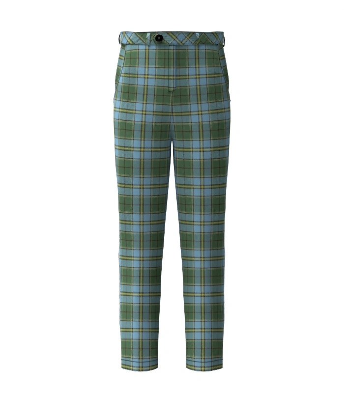 Handmade Carter Tartan Trouser Front Handmade Carter Tartan Trouser Front