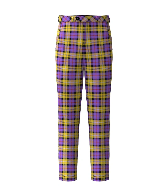 Handmade Casey Tartan Trouser Front Handmade Casey Tartan Trouser Front