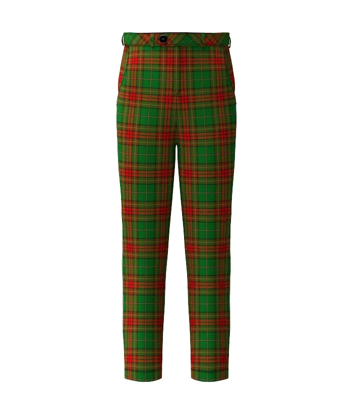 Handmade Cavan County Tartan Trouser Front Handmade Cavan County Tartan Trouser Front