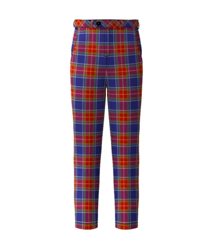Handmade Chinese Scottish Tartan Trouser Front