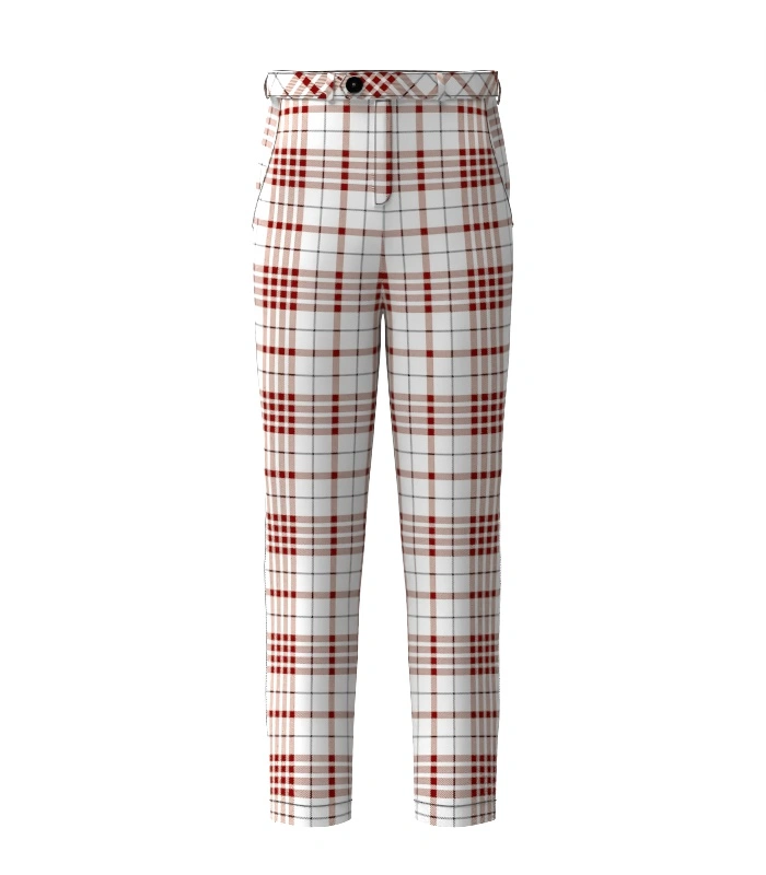 Handmade Clayton Dress Tartan Trouser Front Handmade Clayton Dress Tartan Trouser Front
