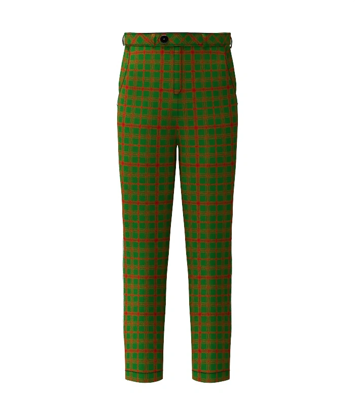 Handmade Connell Tartan Trouser Front Handmade Connell Tartan Trouser Front