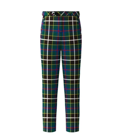 Handmade Cornish Hunting Tartan Trouser Front