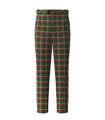 Handmade Creek Indian Nation Tartan Trouser Front