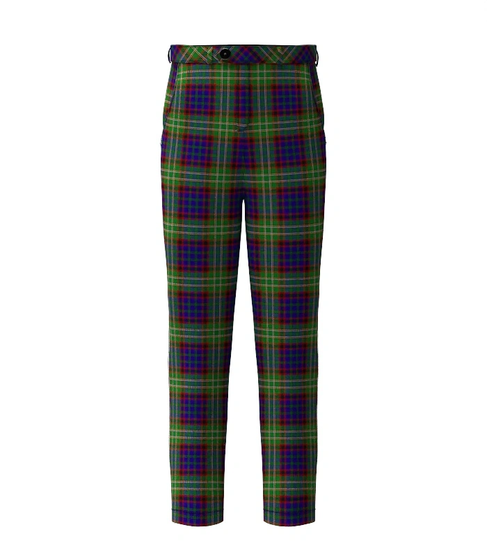 Handmade Cunningham Hunting Tartan Trouser Front Handmade Cunningham Hunting Tartan Trouser Front
