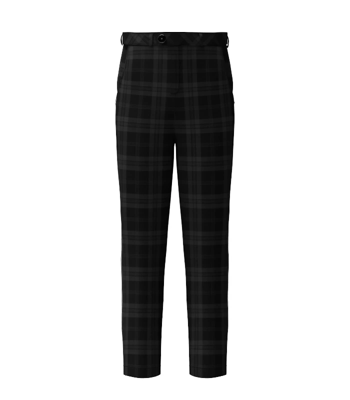 Handmade Dark Island Tartan Trouser Front Handmade Dark Island Tartan Trouser Front