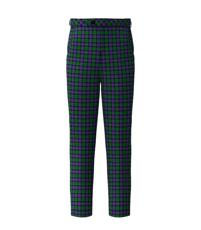 Handmade Denholm Tartan Trouser Front Handmade Denholm Tartan Trouser Front