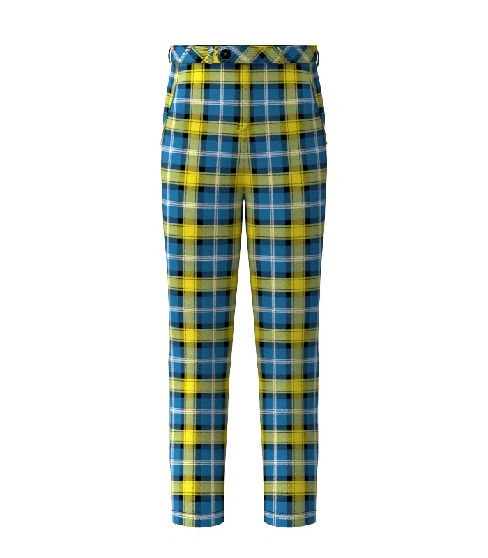 Handmade Doddie Weir Tartan Trouser Front Handmade Doddie Weir Tartan Trouser Front