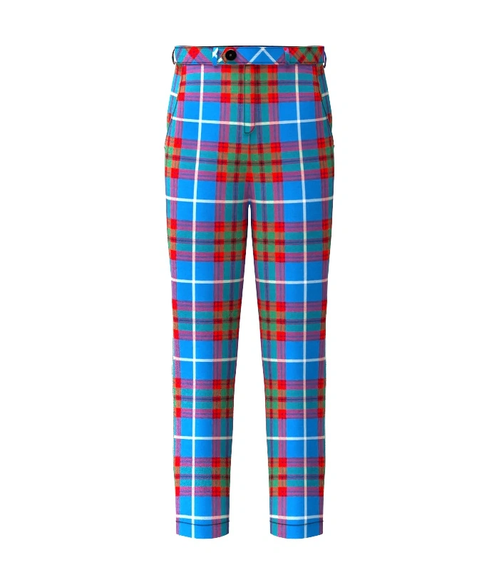 Handmade Edinburgh Tartan Trouser Front Handmade Edinburgh Tartan Trouser Front