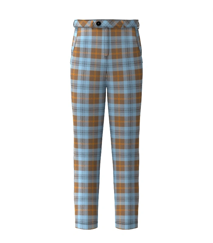 Handmade Falkirk Tartan Trouser Front Handmade Falkirk Tartan Trouser Front