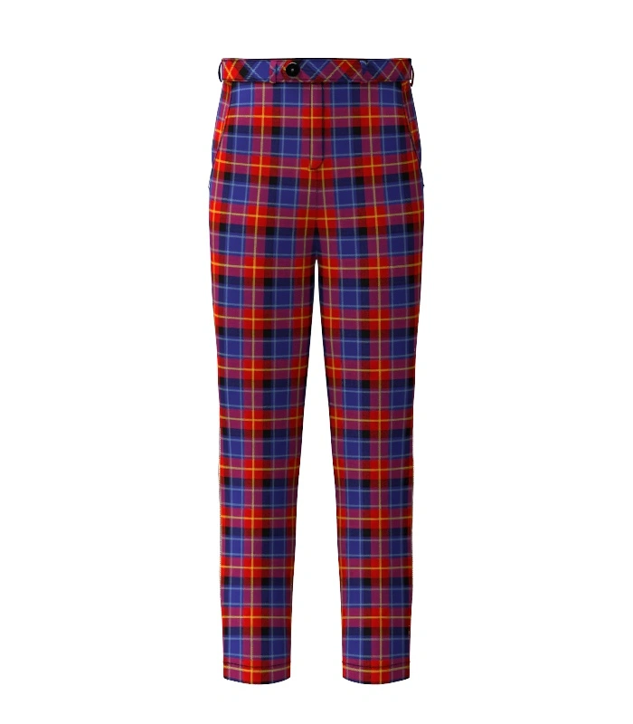 Handmade Fife Tartan Trouser Front Handmade Fife Tartan Trouser Front