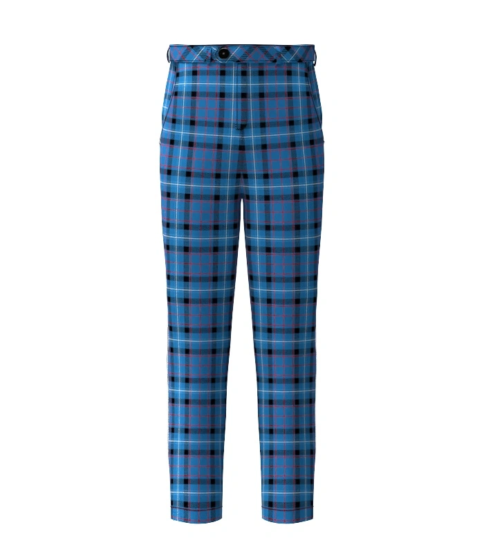 Handmade Fitzgerald Tartan Trouser Front Handmade Fitzgerald Tartan Trouser Front