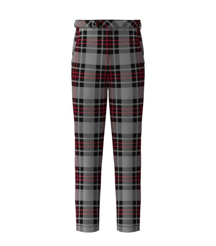 Handmade Flynn Tartan Trouser Front Handmade Flynn Tartan Trouser Front