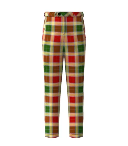 Handmade Gibson Tartan Trouser Front