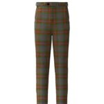 Handmade Gray Tartan Trouser Front