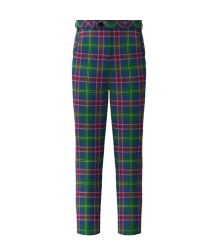 Handmade Hart Of Scotland Tartan Trouser Front