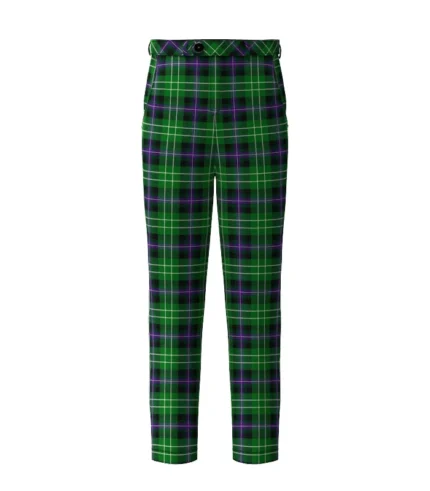 Handmade Hibernian Football Club Tartan Trouser Front