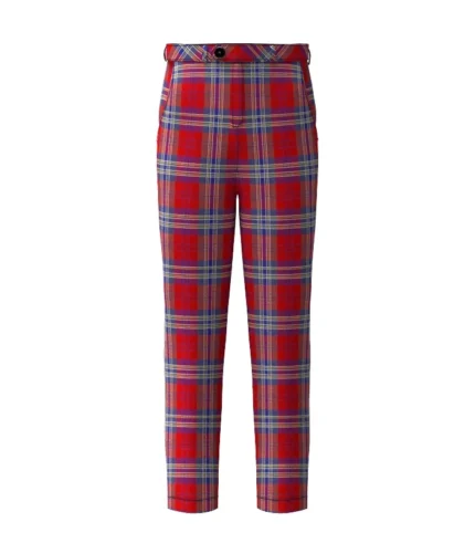 Handmade House Of Edgar Tartan Trouser Front
